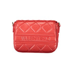 Red Polyurethane Women's Bag