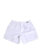 Weiße Baumwoll-Boxershorts (regulär)