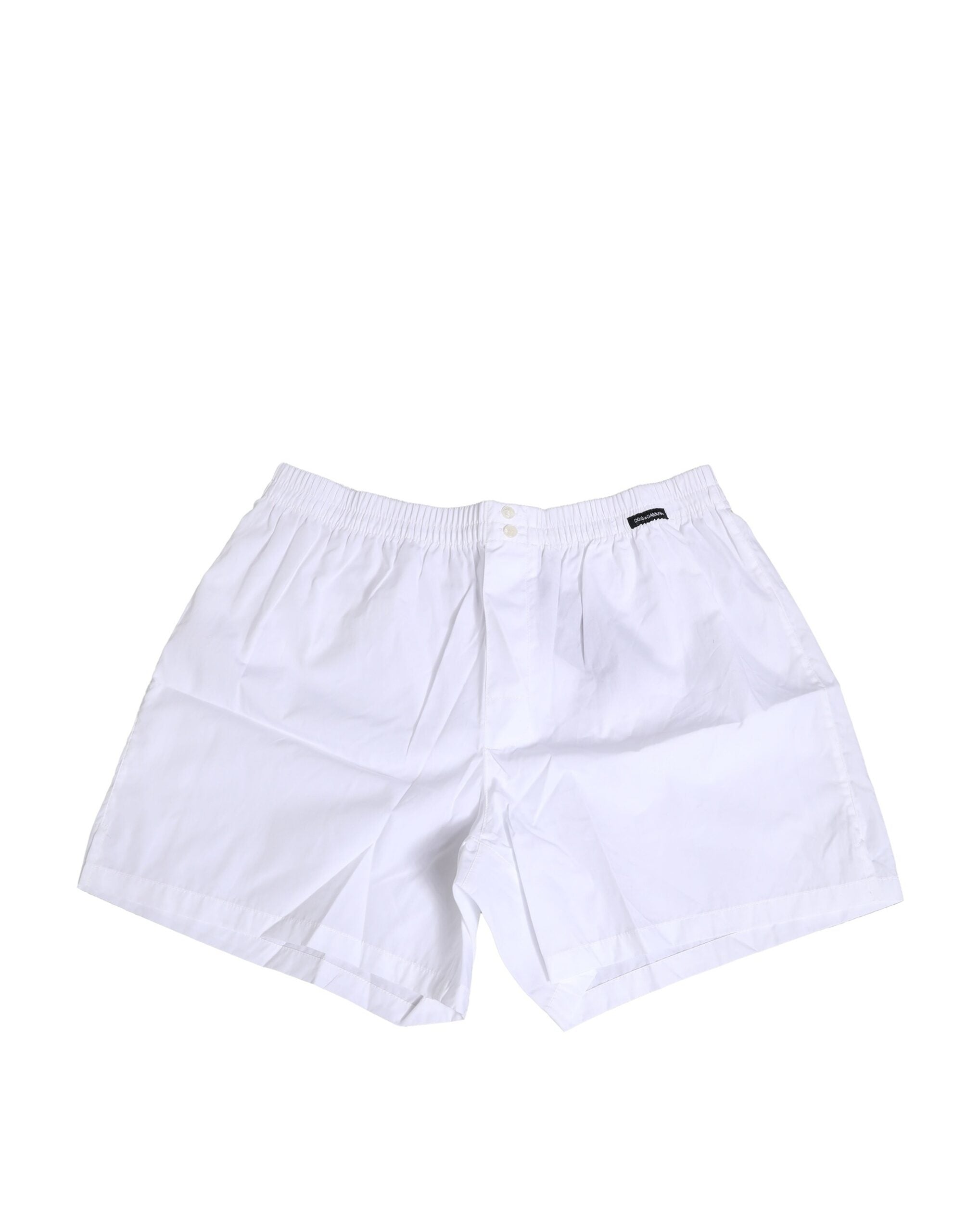 Weiße Baumwoll-Boxershorts (regulär)