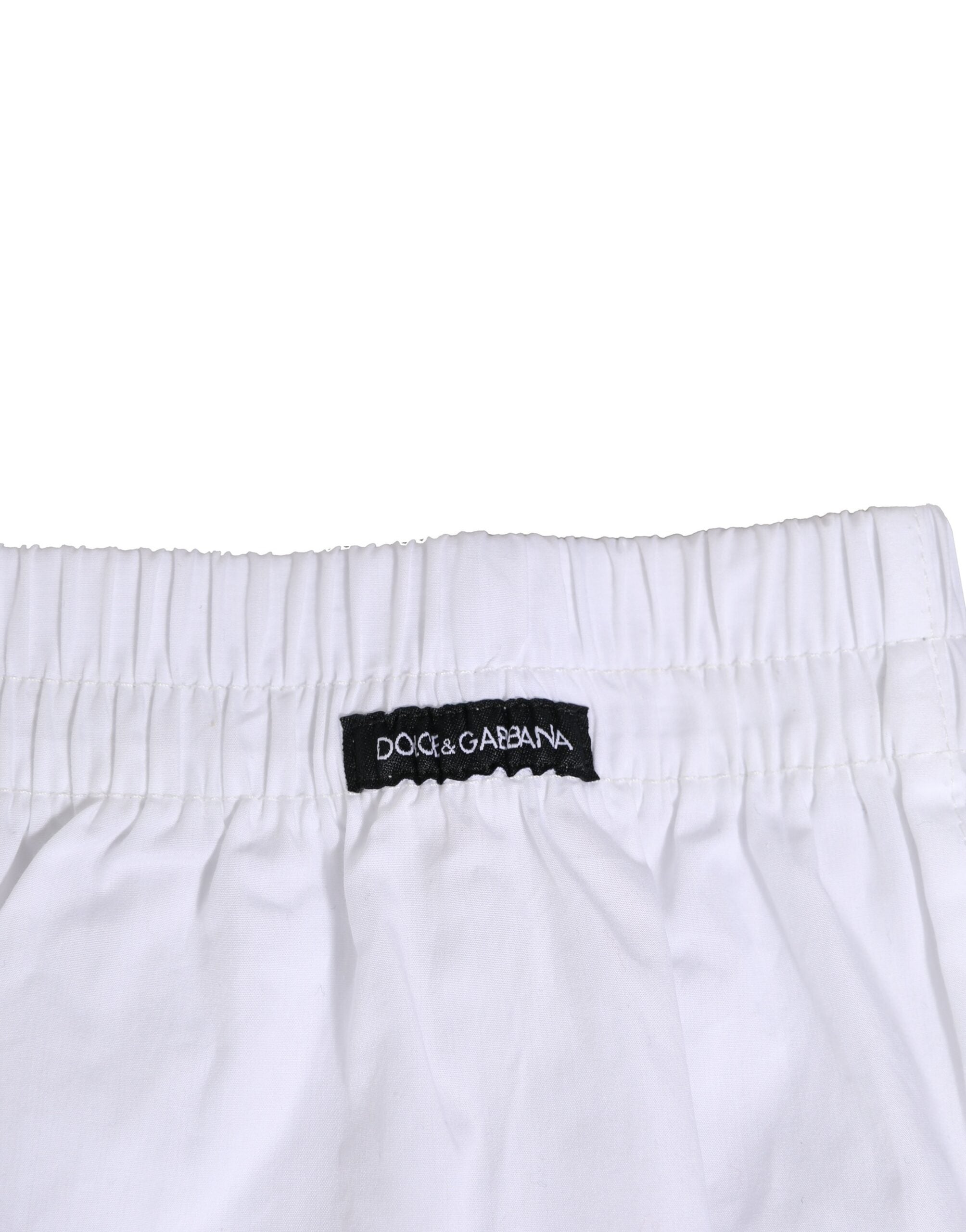 Weiße Baumwoll-Boxershorts (regulär)