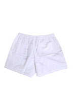 Weiße Baumwoll-Boxershorts (regulär)