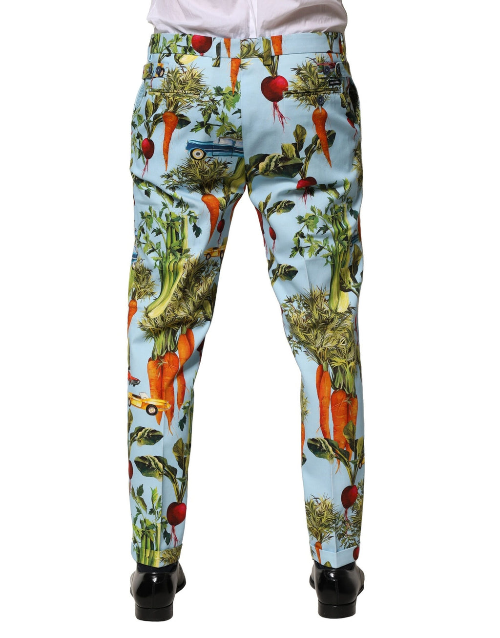 Mehrfarbige Herrenhose aus Baumwolle mit zulaufendem Bein