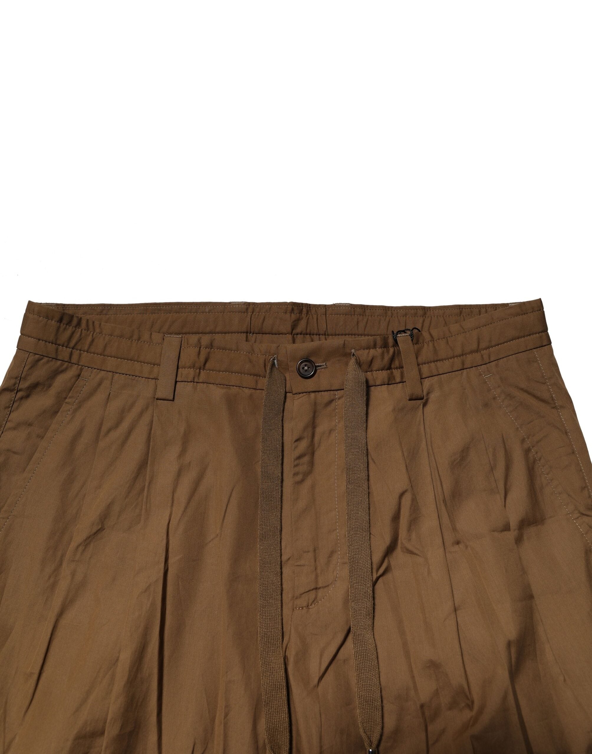 Braune Baumwoll-Chino-Hose für Herren, mittelhoher Bund