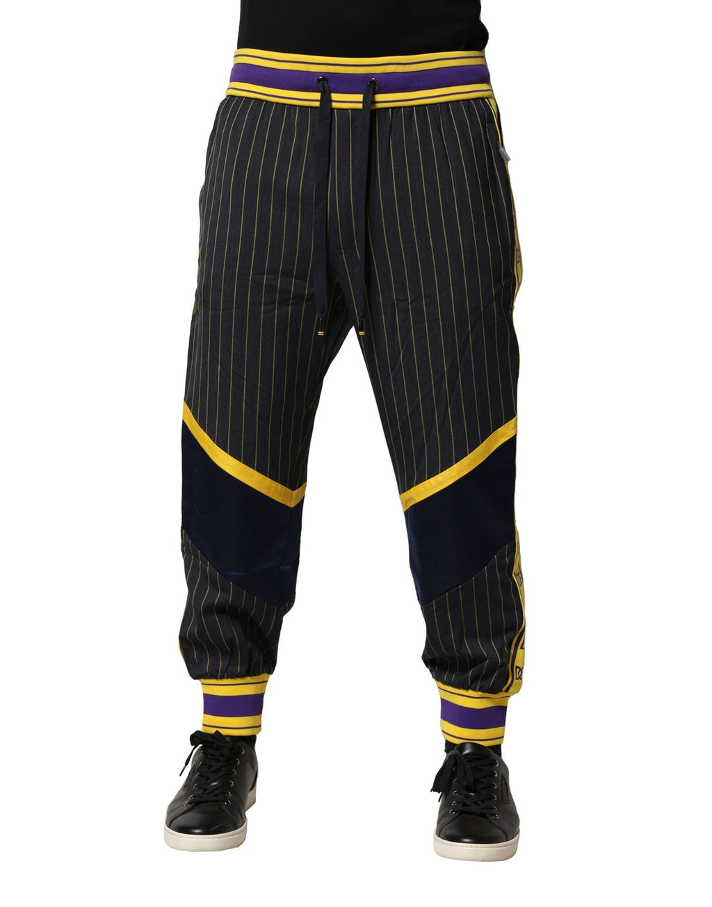 Multicolor Stripes Wool Jogger Pants