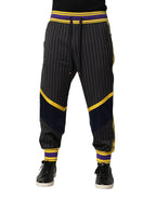 Multicolor Stripes Wool Jogger Pants