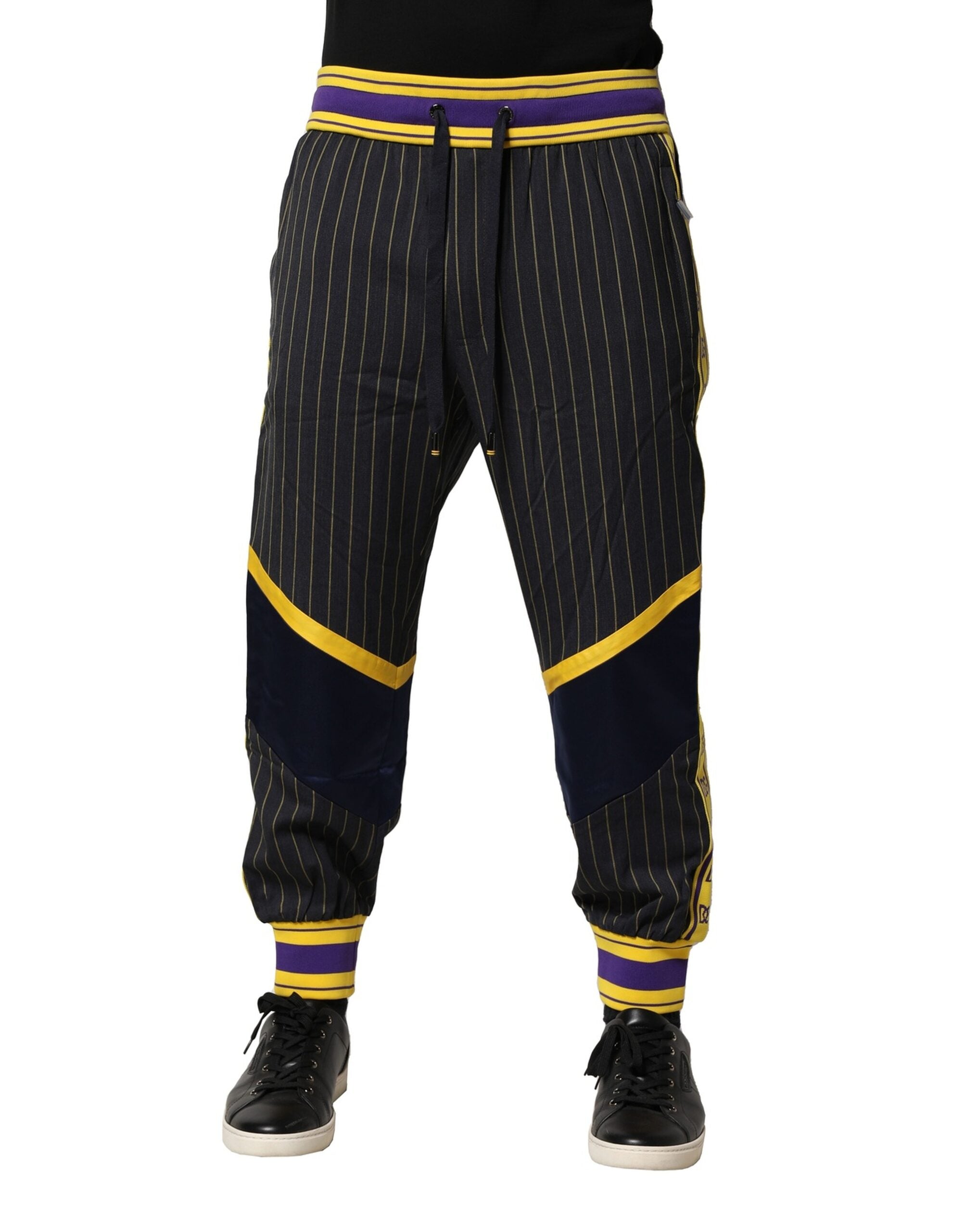 Multicolor Stripes Wool Jogger Pants