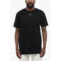Schwarzes Baumwoll-T-Shirt ARROW mit Rundhalsausschnitt