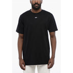 Schwarzes Baumwoll-T-Shirt ARROW mit Rundhalsausschnitt