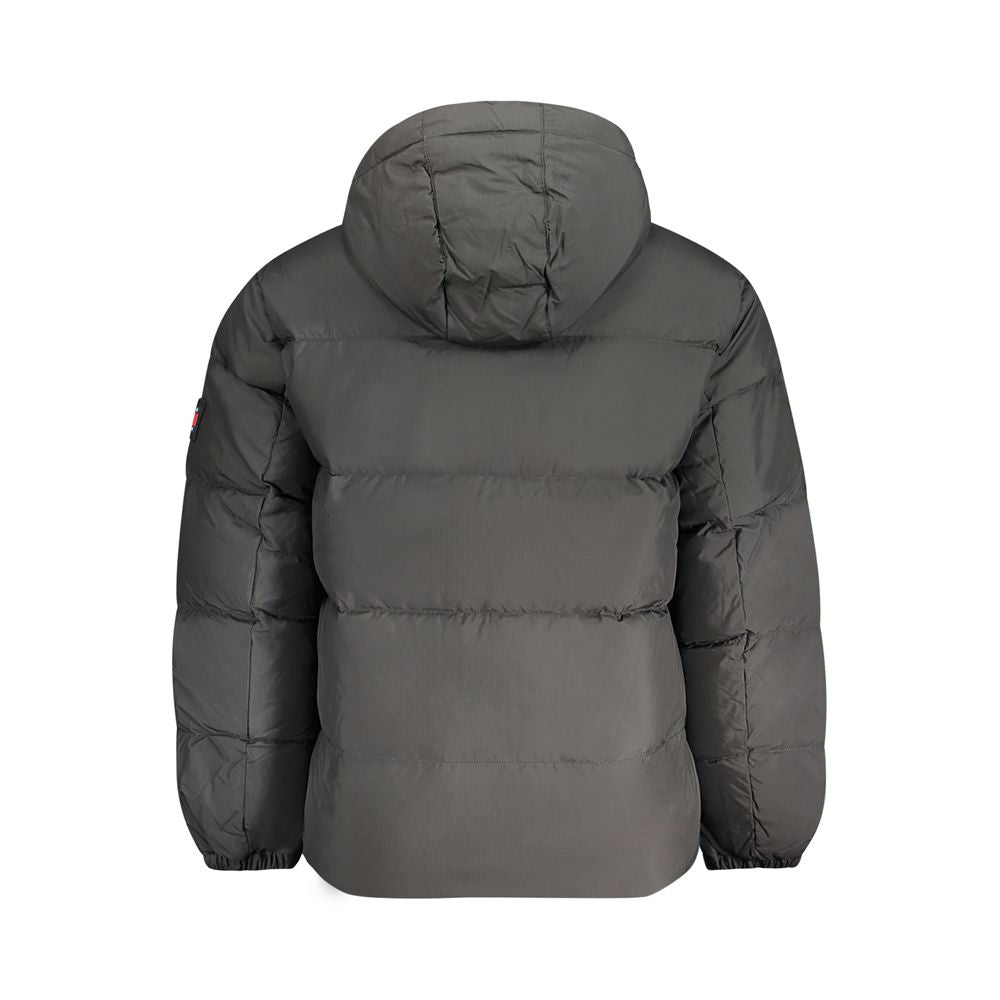 Herrenjacke aus schwarzem Polyester