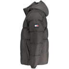 Herrenjacke aus schwarzem Polyester
