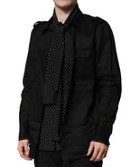 Camicia Uomo Casual Lino Seta Pois Neri