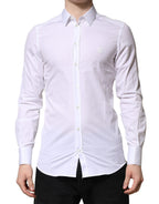 White GOLD Crown Cotton Dress Formal Shirt