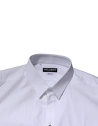 White GOLD Long Sleeves Dress Formal Shirt