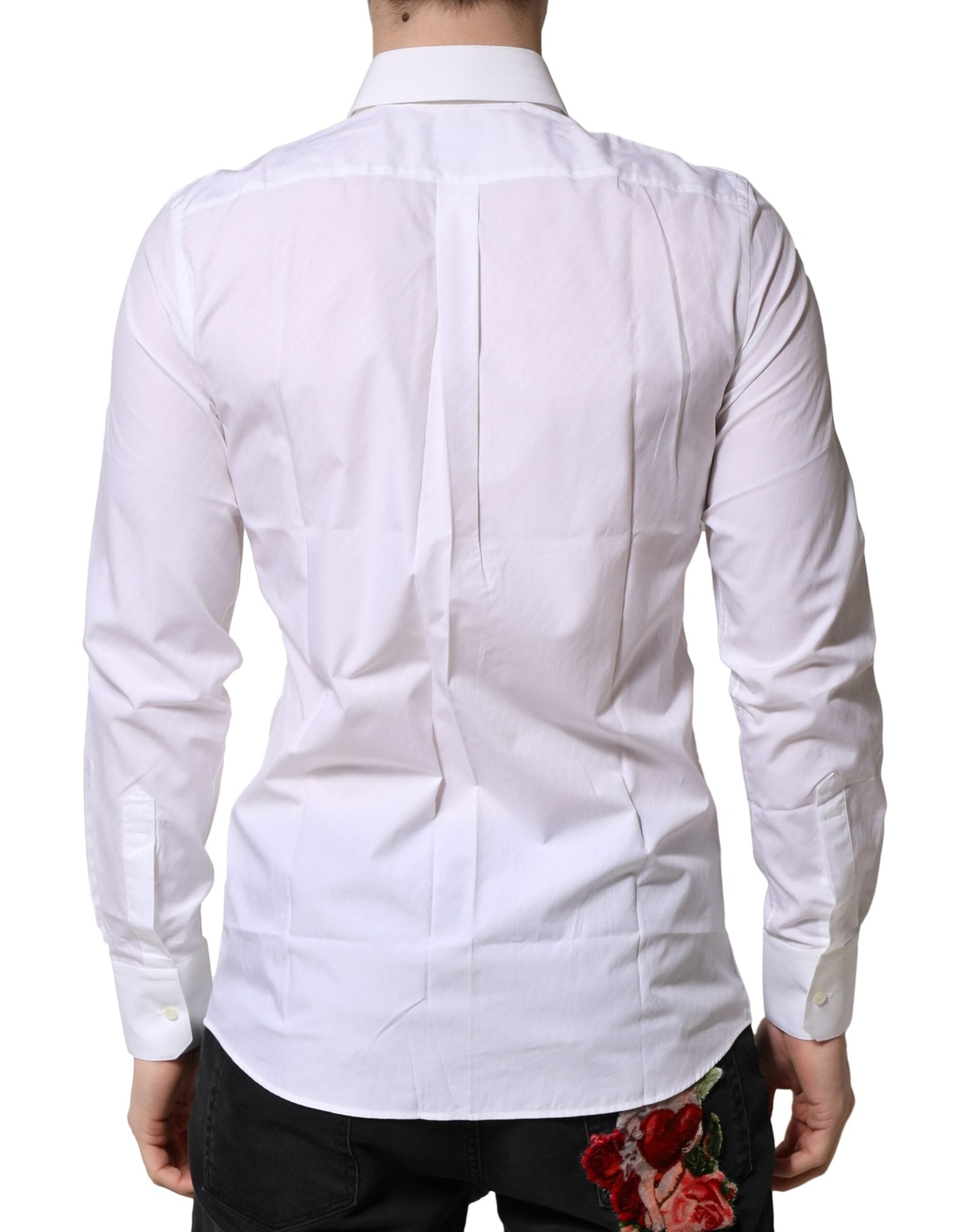 White MARTINI Long Sleeves Formal Shirt