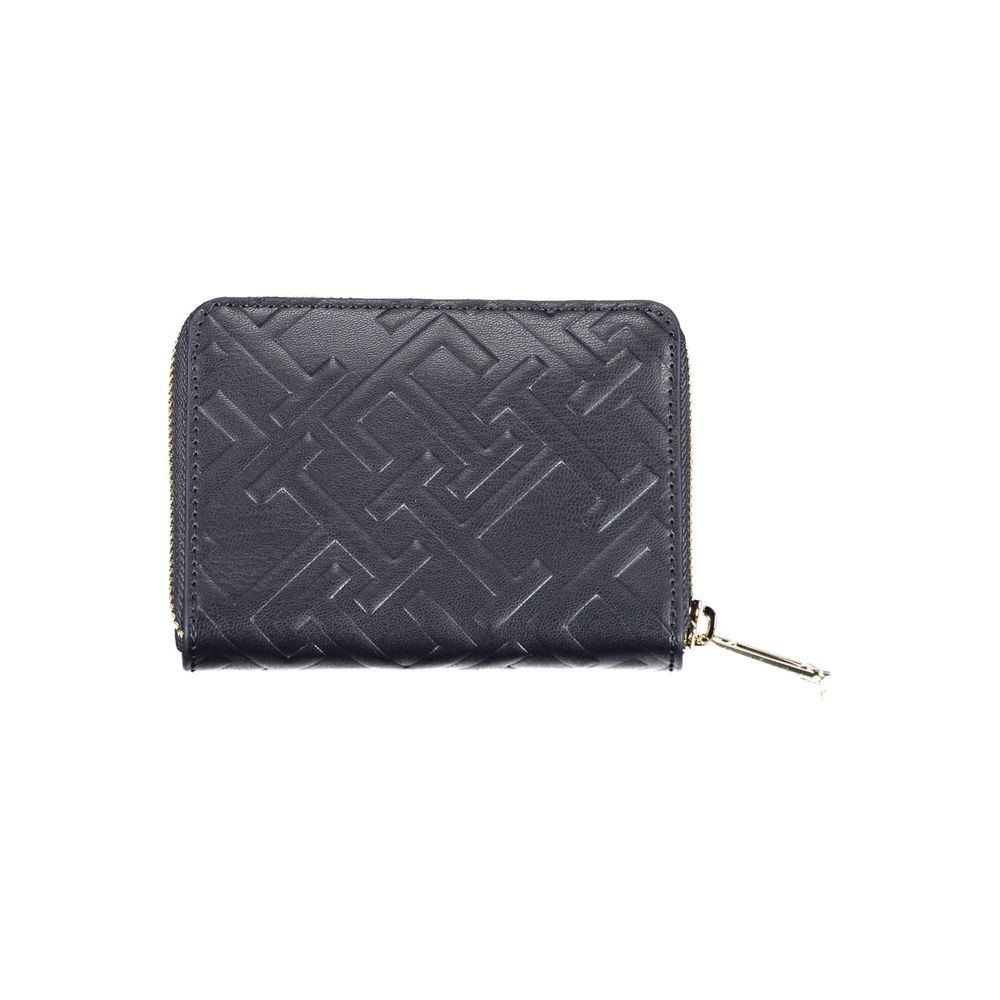 Damen-Portemonnaie aus blauem Polyurethan