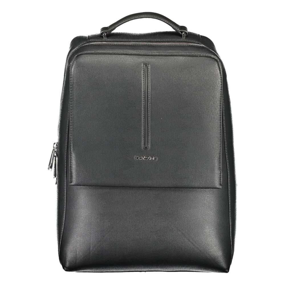 Schwarzer Polyester Herrenrucksack