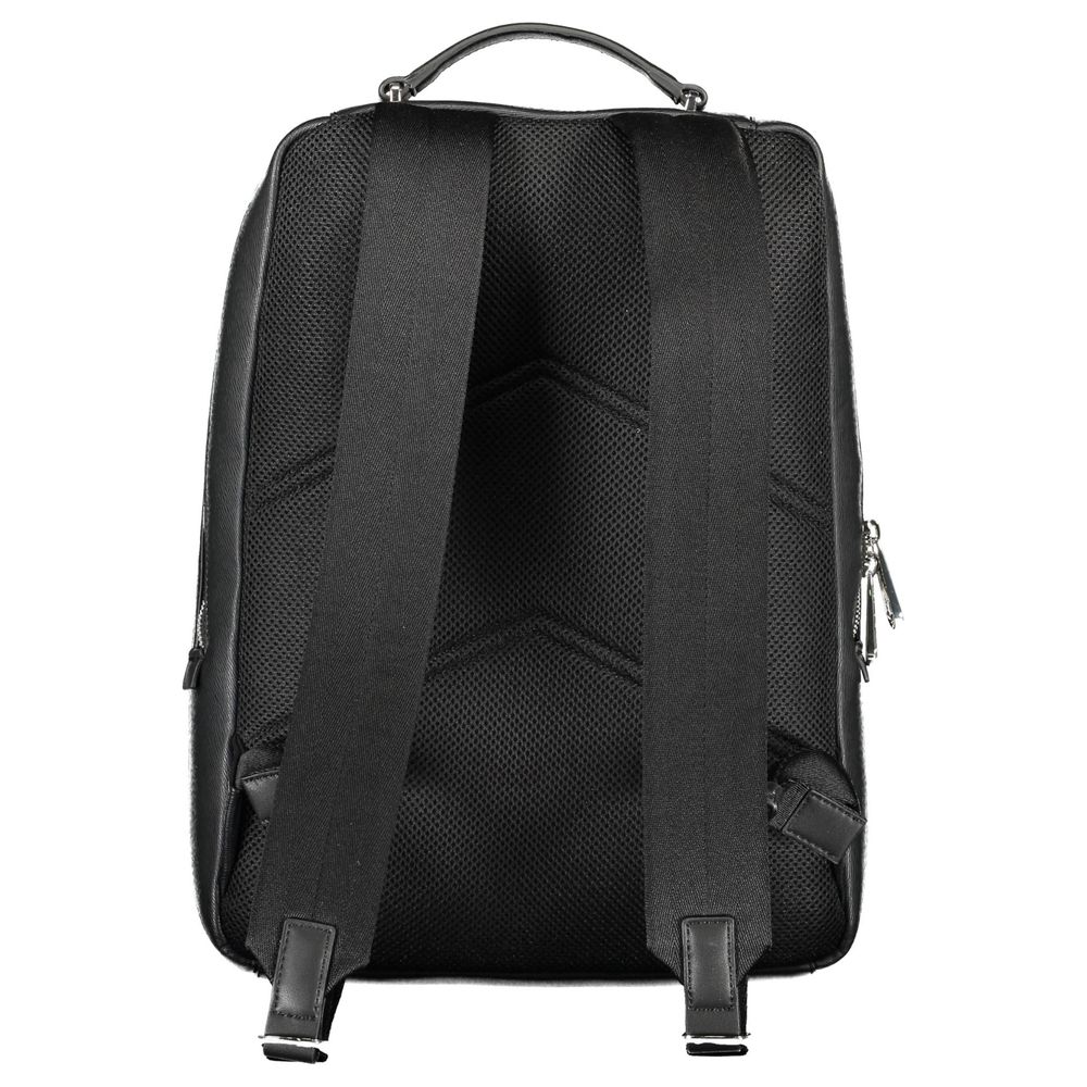 Schwarzer Polyester Herrenrucksack