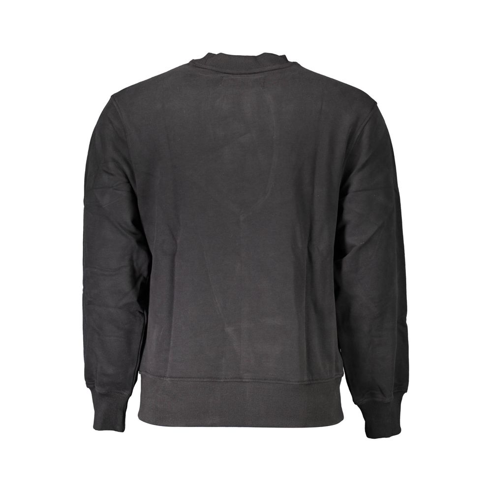 Herren-Sweatshirt aus schwarzer Baumwolle