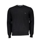 Herrenpullover aus schwarzer Baumwolle