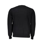 Herrenpullover aus schwarzer Baumwolle
