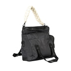 Black Polyester Women's Handbag