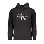 Black Cotton Men Sweatshirt