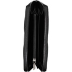 Black Polyester Women Wallet