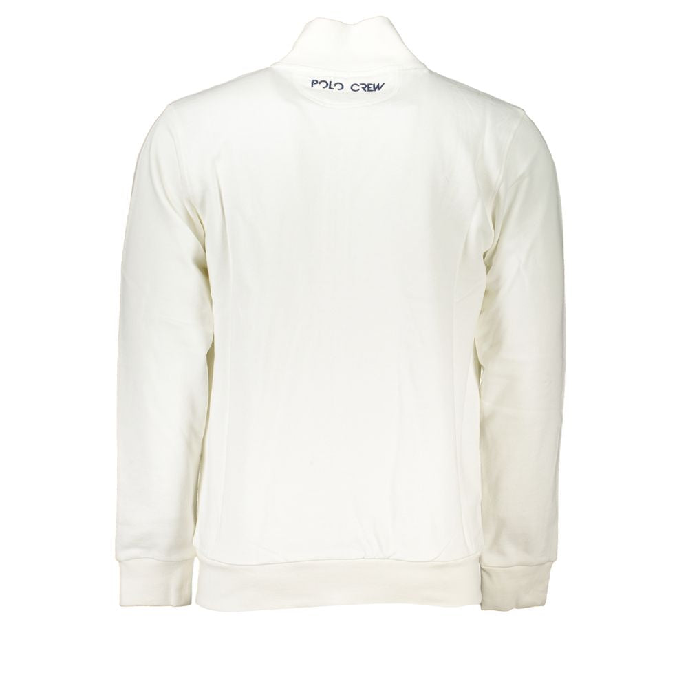 White Cotton Men's Sweatshirt