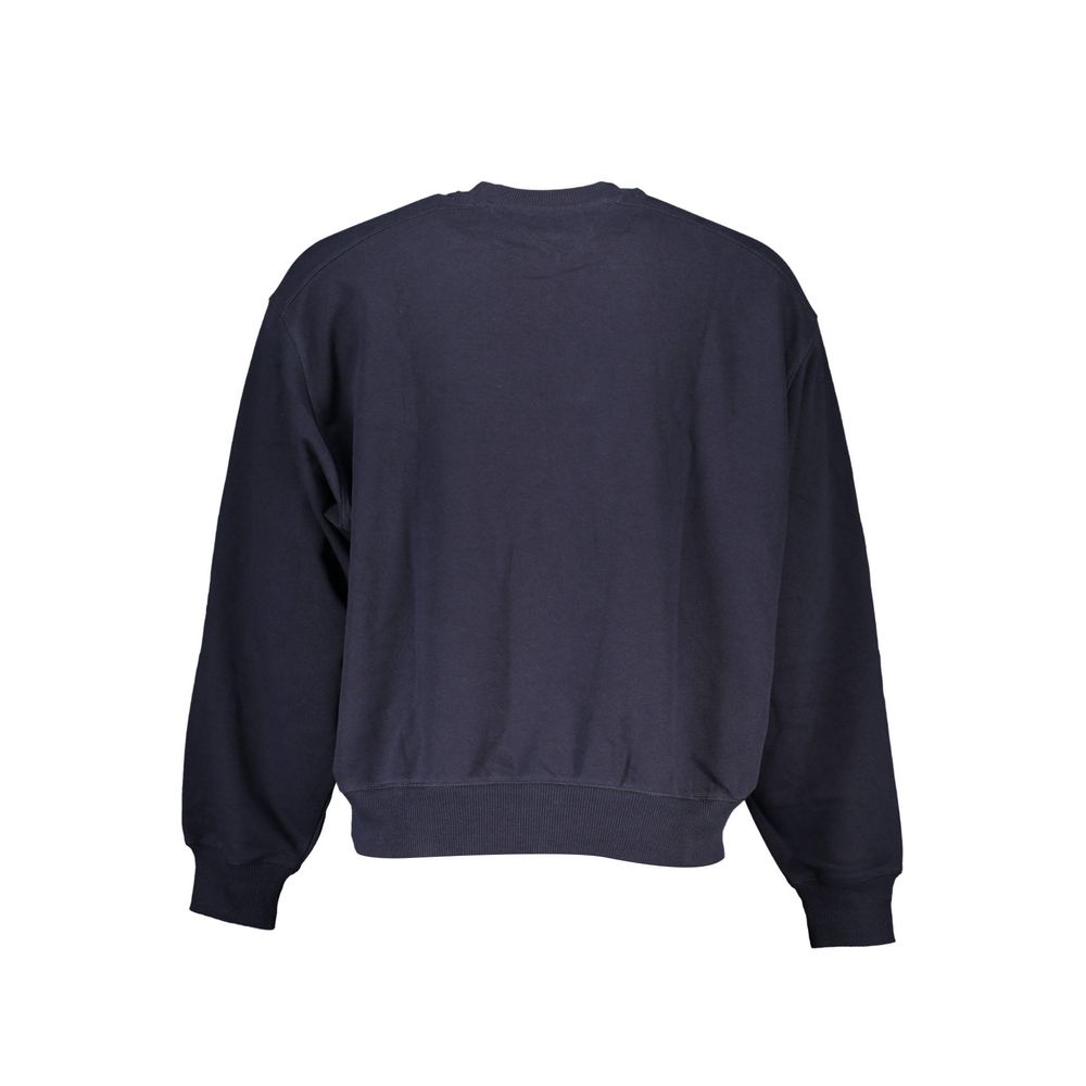 Blaues Baumwoll-Herren-Sweatshirt