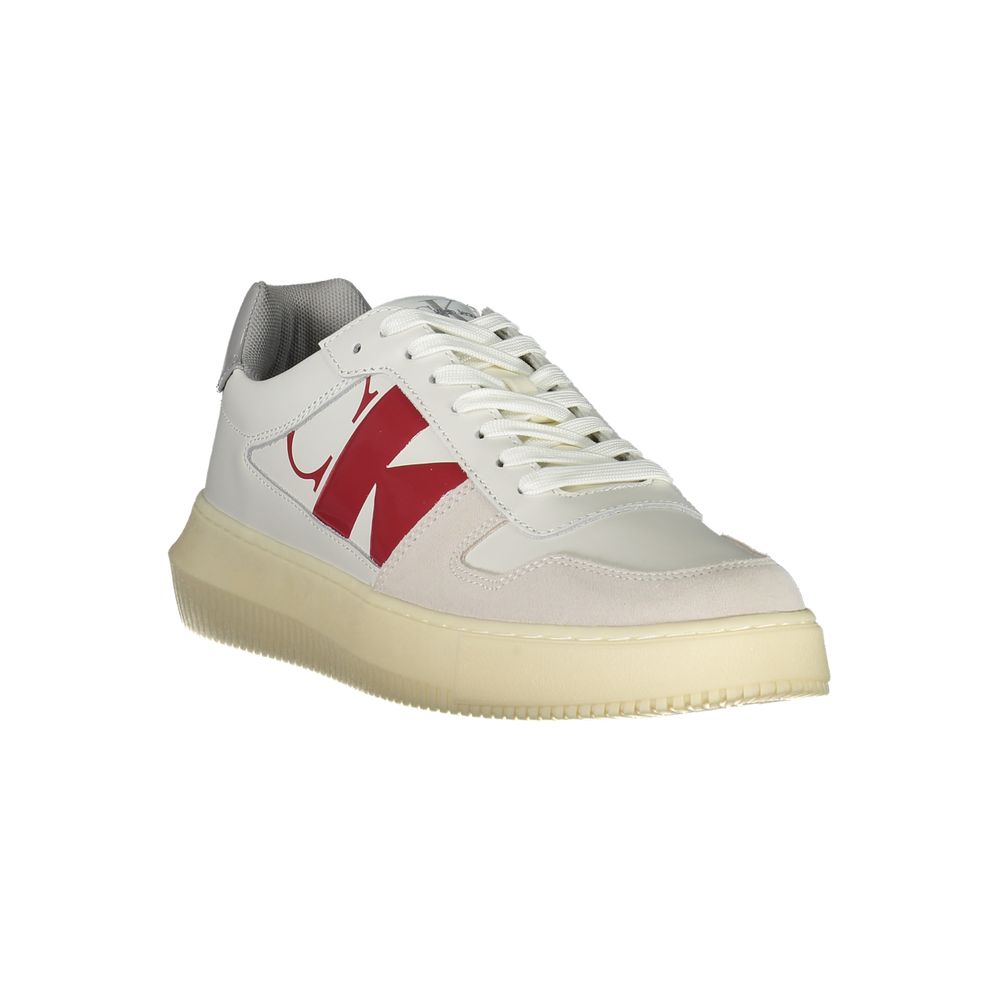 Weiß Leder Herren Sneaker