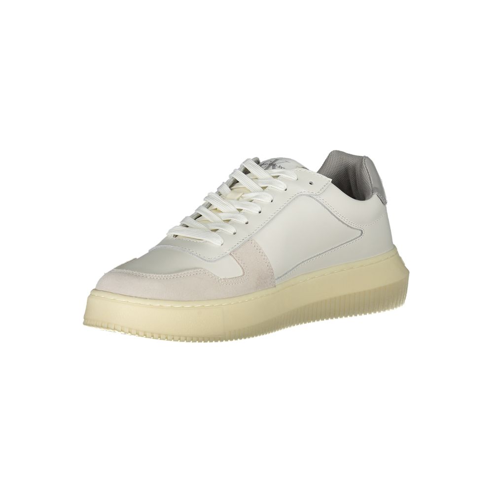 Weiß Leder Herren Sneaker