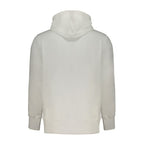White Cotton Men's Hooded Sweatshirt