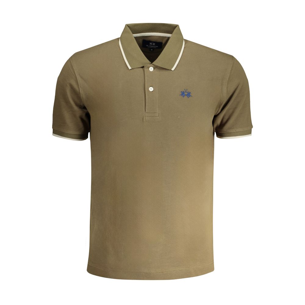 Grünes Baumwoll-Polo-Shirt für Herren