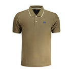 Grünes Baumwoll-Polo-Shirt für Herren