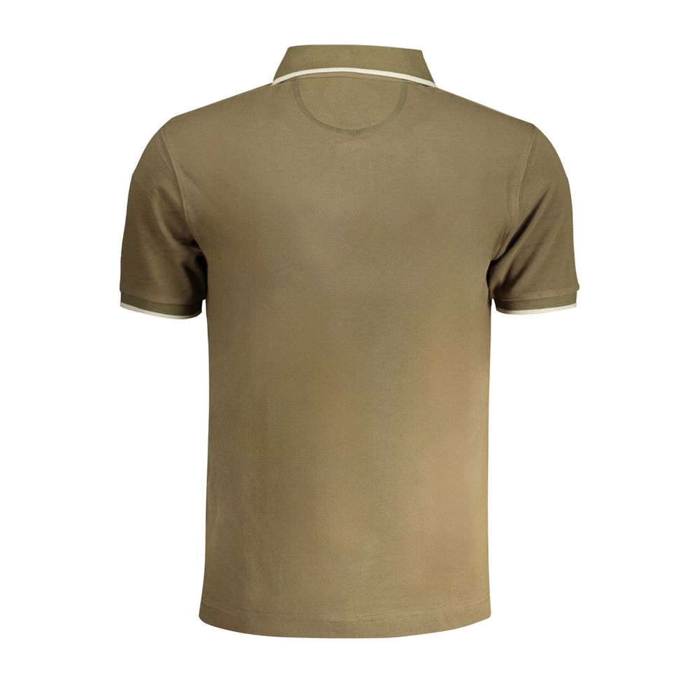 Grünes Baumwoll-Polo-Shirt für Herren