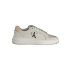 Weiße Polyurethan Damen Sneaker