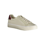Beige Leather Women's Sneaker