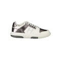 Weiße Polyurethan-Sneaker für Damen