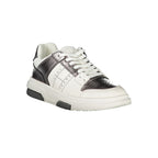 Weiße Polyurethan-Sneaker für Damen
