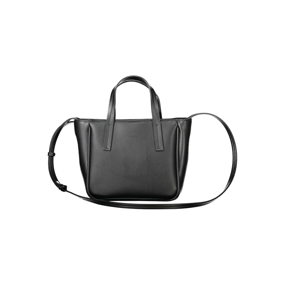 Damenhandtasche aus schwarzem Polyethylen