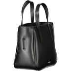Damenhandtasche aus schwarzem Polyethylen