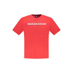 Rotes Baumwoll-Herren-T-Shirt