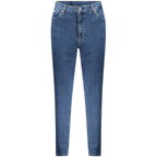 Blaue Damenjeans aus Baumwolle
