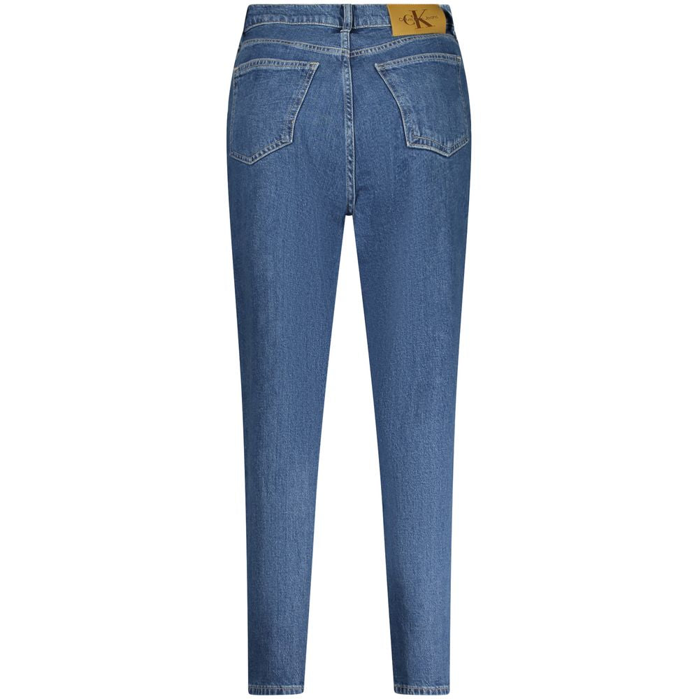 Blaue Damenjeans aus Baumwolle