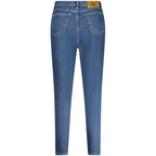 Blaue Damenjeans aus Baumwolle