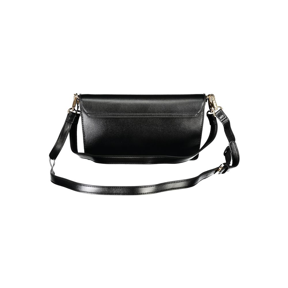 Damenhandtasche aus schwarzem Polyurethan