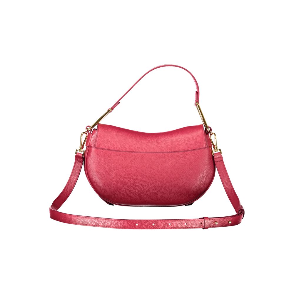 Rote Lederhandtasche für Damen