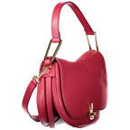 Rote Lederhandtasche für Damen