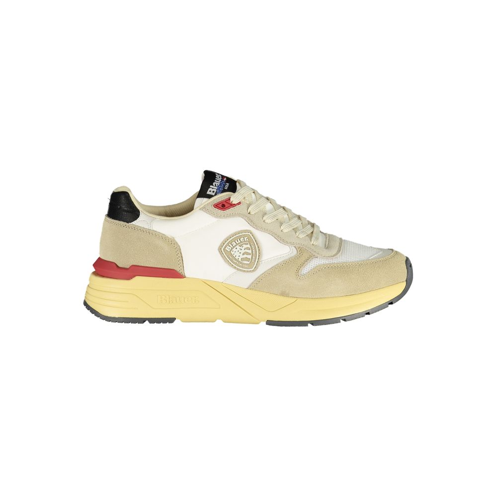 Beiger Herren-Sneaker aus Polyurethan