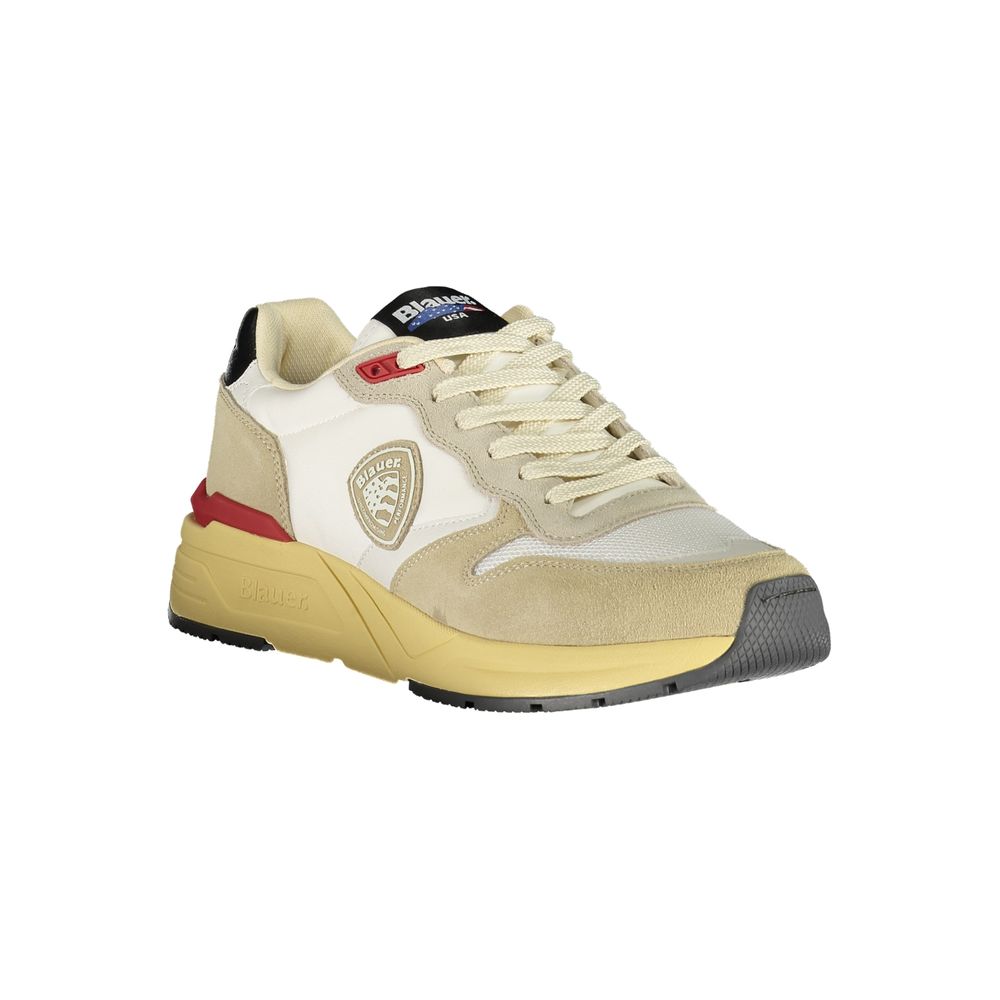 Beiger Herren-Sneaker aus Polyurethan